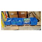 (5) Totes of Assorted Header Hanger Brackets