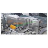 (3) Welded Aluminum Merge Chutes