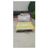 (2) Pallets of Yellow Painted Steel