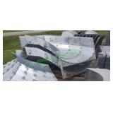 (3) Galvanized Spiral Chutes