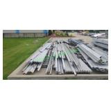 (3) Pallets of 4' C-Channel and Angle Iron