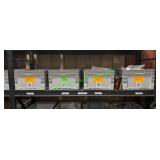 (4) Totes of Turck Cables & Mini 7/8' 4Pole Cables