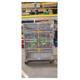 Metal Cart on Wheels