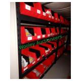 Assorted Network Cabling & Hardware on (4) Shelves