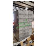 (40) Plastic Totes Wrapped on Pallet