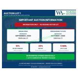 IMPORTANT INFORMATION - READ BEFORE BIDDING