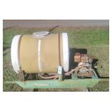 Spray Tank w/ Motor Mounted on Frame