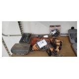 (2) Corded Drills and Assorted Items on Shelf