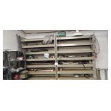 Contents of Two Shelf Units (Back Wall)