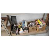 Assorted Thermostat, Tools, Hardware, Sandpaper