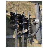 Skid Steer Hydraulic Drilling Attachment w/ Stems