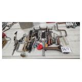 Assorted Hand Tools on Table
