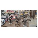 (5) Antique Office Fans