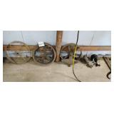 Pair of Casters & Industrial Pullets and Sprockets