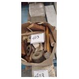 Assorted Blade Stock, Knife Handles, Hammers