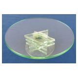 Star of David Glass Plate Compote