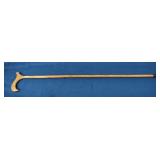 Handcrafted Gold Band Derby Cane, New