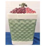 Pfaltzgraff Jamberry Basket Cookie Jar