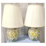 Ginger Jar Floral Lamps [x2]
