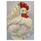 Vtg Rooster Cookie Jar