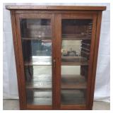 Tiger Oak Display Cabinet