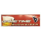 Texans Game Time Bud Metal Sign