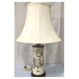 Porcelain Geisha Table Lamp