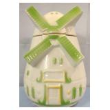 Vtg Windmill Cookie Jar