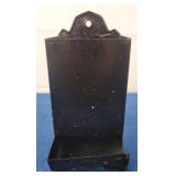 Vtg Metal Kitchen Matchbox Holder