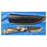 H-C Drop Point Knife w/Sheath, New