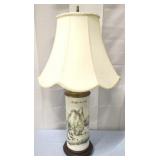 Porcelain Geisha Table Lamp