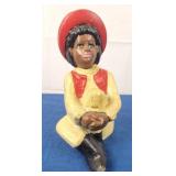 Cast Iron Black Girl Bank