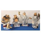 Chinese Immortals Musicians (4) Figurines