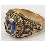 10K Gold 1975 Dickinson High School Ring