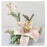 Ceramic Lily & Butterfly