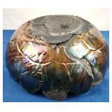 Raku Fired Iridescent Large Bowl