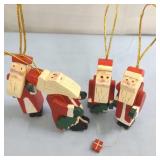 Santa Wood Ornaments (4)
