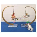 Cat Lady & Her Cat Hanging Ornaments [x2]