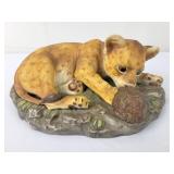 1985 Homco Lion Cub with Turtle
