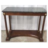 Green Marble Top Console Table