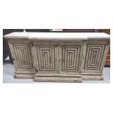 Shabby Chic Marble Top Sideboard