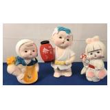 Japanese Hakata Dolls [x3]