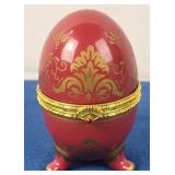 Porcelain Egg with Clock Inside