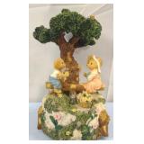 Bears on Seesaw Music Box
