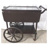Tea Cart w/Glass Tray