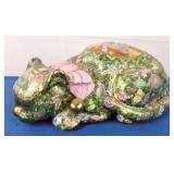 Japanese Painted Cat Figurine