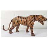 Leather Wrapped Bengal Tiger Figurine