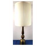Brass & Wood Table Lamp