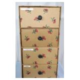 4-Drawer Cardboard Storage Chest