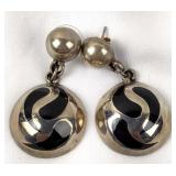 Sterling & Onyx Earrings